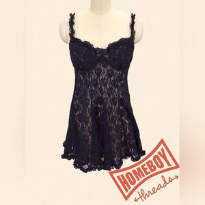 Seductivewear Black Lace Lingerie Size XL